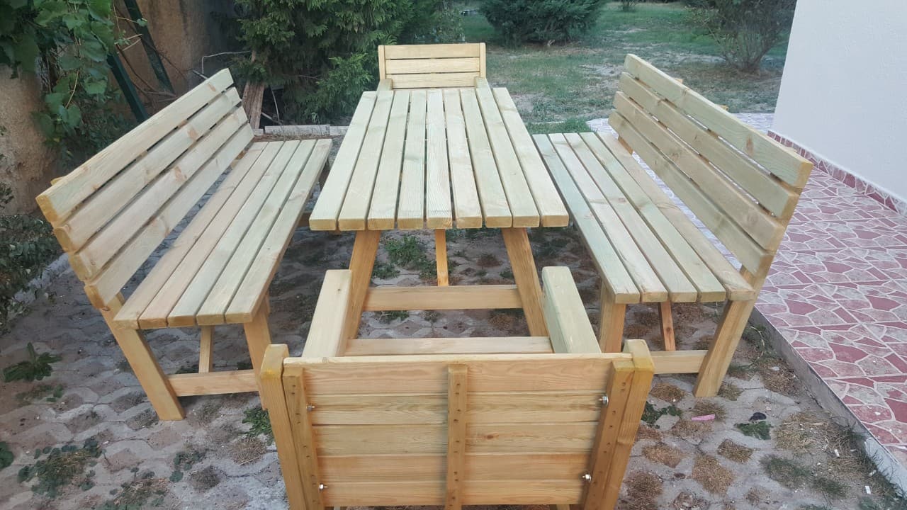 5 Parça Bahçe Masası küçük görsel 3