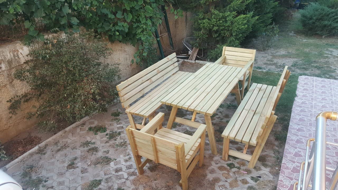 5 Parça Bahçe Masası küçük görsel 4
