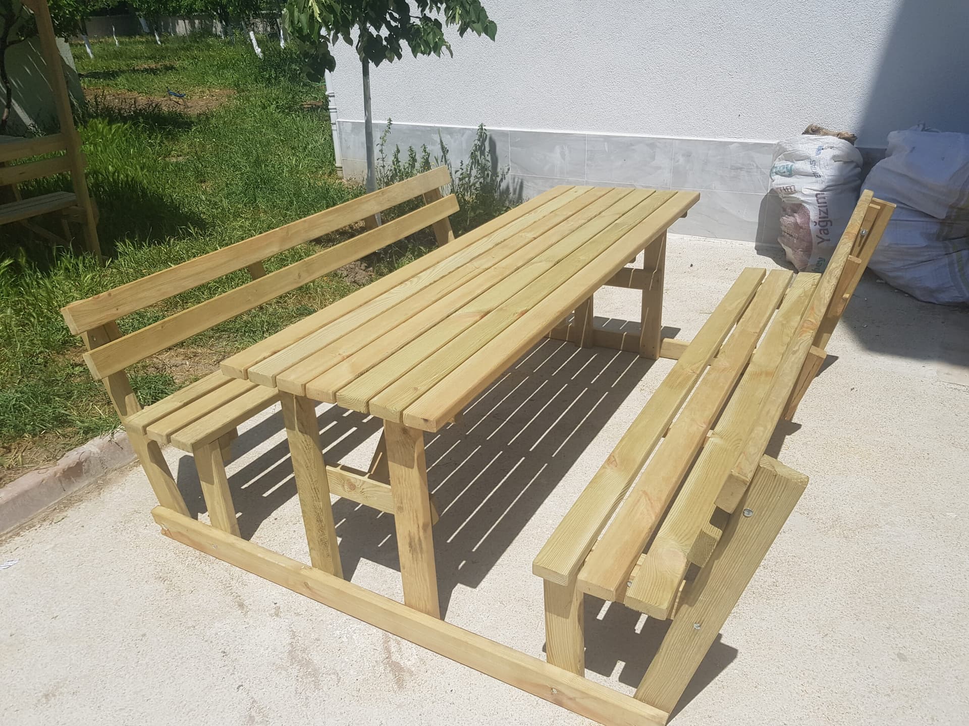 8 Kişilik Sırt Dayamalı Piknik Masası küçük görsel 3