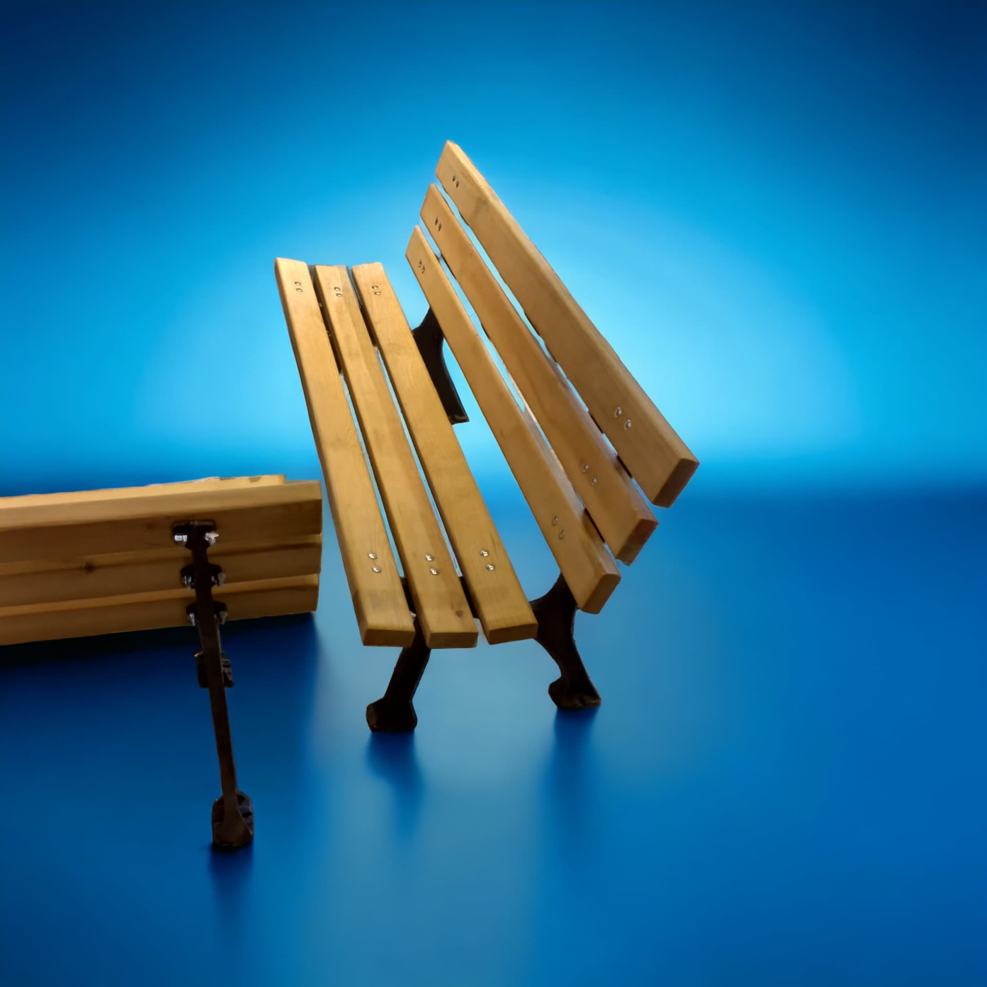 Standart Model Döküm Ayaklı Bank küçük görsel 4